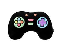 I-TOTAL® - Cuscino decorativo simpatico per letto/divano morbido, Cuscino soffice relax animali carino per soggiorno (LET'S PLAY NERO)