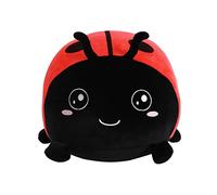 I-TOTAL® - Cuscino decorativo simpatico per letto/divano morbido, Cuscino soffice relax animali carino per soggiorno (COCCINELLA)