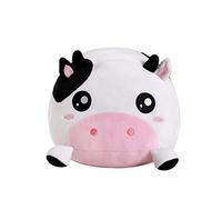 I-TOTAL® - Cuscino decorativo simpatico per letto/divano morbido, Cuscino soffice relax animali carino per soggiorno (MUCCA)