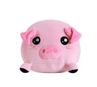 I-TOTAL® - Cuscino decorativo simpatico per letto/divano morbido, Cuscino soffice relax animali carino per soggiorno (MAIALE)