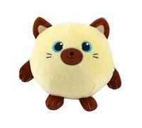 I-TOTAL® - Cuscino Morbido squishy in memory foam 14 cm diametro, squishy pillow ideale come regalo (SIAMESE CAT)