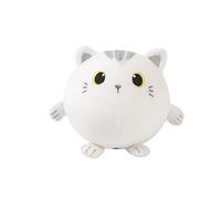 I-TOTAL® - Cuscino Morbido squishy in memory foam 14 cm diametro, squishy pillow ideale come regalo (WHITE CAT)