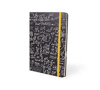 I-TOTAL® - Divertente Notebook A5 / Segnalibro con Chiusura Elastica | Notebook elastico A5, 80 pagine, 200 facciate, PAGINE A PUNTINI (Matematic)
