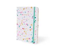 I-TOTAL® - Divertente Notebook A5 / Segnalibro con Chiusura Elastica | Notebook elastico A5, 80 pagine, 200 facciate, PAGINE A PUNTINI (BUBBLES)