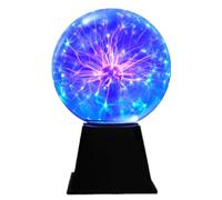 I-TOTAL® - Lampada al Plasma Magica Lampada Plasma Sensibile al Tocco e al Suono Luce Novità Luci Notturne per Decorazione/Bambini/Camera da Letto blu (6")