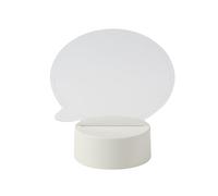 I-TOTAL - Lampada da Tavolo con Penna Cancellabile - Lampada LED a Forma di Fumetto - DIY - 16 colori - Base Touch e Telecomando Intelligente - Scrivi e Cancella (FUMETTO)