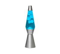 I-TOTAL® - Lampada Lava, effetto bolle, lava lamp colorata (Blu/Bianco)