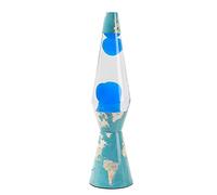 I-TOTAL® - Lampada Lava, effetto bolle, lava lamp colorata (Blue Maps)