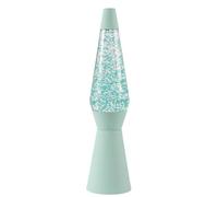 I-TOTAL® - Lampada Lava, effetto bolle, lava lamp colorata (Verde Pastello Glitter)