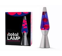 I-TOTAL® - Lampada Lava, effetto bolle, lava lamp colorata (Viola/rosa)