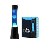 I-TOTAL® - Lava lamp Magma / 40 CM (blu/cera bianca)