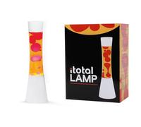 I-TOTAL® Lampada Lava Gravity Colorata - Effetto Bolle Ipnotico, Design Retrò, Cera Fluida, Luce Rilassante, Lampada Decorativa per Casa e Ufficio (Base Bianca Liquido Giallo Cera Rossa)