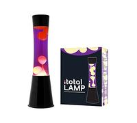 lampada Lava magma Lamp h 40cm - XL1789 liquido viola cera gialla base nera