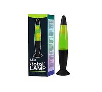 I-TOTAL® - Lampada lava LED con resistenza scalda cera, senza lampadina (VERDE base nera, cera bianca)