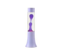 I-TOTAL® - Lampada Lava piccola, effetto Bolle, lava lamp colorata (Viola Pastello) - 30cm