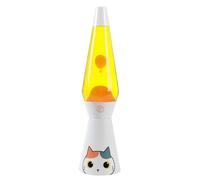 I-TOTAL® - Lampada Lava, effetto bolle, lava lamp colorata (Orange Cat)