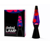 I-TOTAL® - Lampada Lava Spaceship Colorata Effetto Bolle Ipnotico, Design Retrò, Cera Fluida, Luce Rilassante, Lampada Decorativa per Casa e Ufficio (Base Nera, Liquido Viola e Cera Rosa)