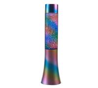 I-TOTAL® - Lampada LED Flared Effetto Glitter Luce Multicolore, Cangiante, Design Ipnotico con Glitter - 33,5 cm (OPAL)