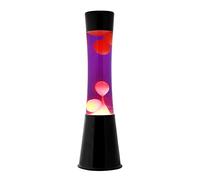 lampada Lava magma Lamp h 40cm - XL1789 liquido viola cera gialla base nera