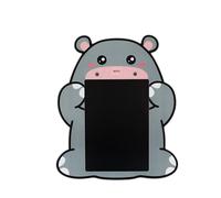 I-TOTAL - Lavagna Magica con Animaletto Simpatico - Penna Inclusa, Cancellazione Facile con un Click sul Naso - Perfetta per Disegni, Scarabocchi e Apprendimento (HIPPO)