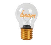 I-TOTAL® - Lucetta Decorativa a Forma di Lampadina con Disegno Stiloso LED - Ricarica USB, Elegante Idea Regalo (DREAM)