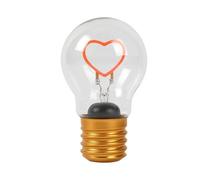 I-TOTAL® - Lucetta Decorativa a Forma di Lampadina con Disegno Stiloso LED - Ricarica USB, Elegante Idea Regalo (HEART)