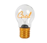 I-TOTAL® - Lucetta Decorativa a Forma di Lampadina con Disegno Stiloso LED - Ricarica USB, Elegante Idea Regalo - COOL