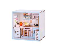 I-TOTAL ® - Mini House DIY 3D-bouwpakket, miniatuur huis om te bouwen (90 stuks)