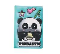 I-TOTAL® - Notebook A5 pagine bianche con copertina 3D, squishy 196 facciate (PANDA)