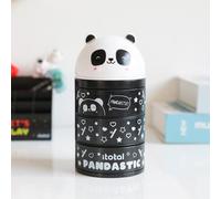 I-TOTAL® - Organizzatore per scrivanie verticale simpatico bambini, scuola elementare/media, 3 scomparti spaziosi (PANDA)
