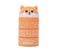 I-TOTAL® - Organizzatore per scrivanie verticale simpatico bambini, scuola elementare/media, 3 scomparti spaziosi (SHIBA)