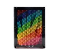 I-TOTAL® - Pin Art Board di plastica grande 25 x 5,5 x14,8 cm per ragazzi, Pin Art 3D per casa e sala giochi.