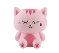 I-TOTAL - Portatutto 3D - Organizer da Scrivania in Stile Kawaii per Penne e Accessori, Idea Regalo (PINK CAT)