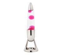 I-TOTAL - RGB Colour Changing LED Lava Lamp - Pink Wax and Silver Bas (Nintendo)