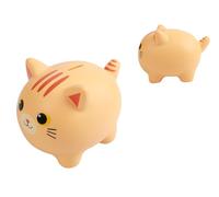 I-TOTAL® - Salvadanaio divertente decorativo/Portamonete in plastica (GATTO ARANCIO)