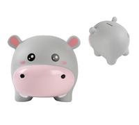 I-TOTAL® - Salvadanaio divertente decorativo/Portamonete in plastica (HIPPO)
