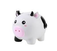 I-TOTAL® – Salvadanaio/Portamonete divertente decorativo in plastica – Mucca