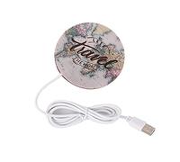 I-TOTAL® - Scalda Tazze USB/Attacco USB per Computer o Caricatore. Scalda Bevande/Scalda Tazza (Old Map)