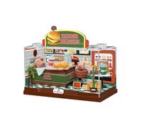 I-TOTAL® - Shop in a Box Kit Creativo Fai da Te Miniatura 3D Costruisci e Colleziona Negozi Stile Pastello, Modellino con Dettagli Decorativi - Idea Regalo (MINI WORLD) (FRIED CHICKEN SHOP)