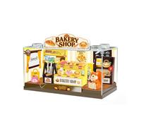 I-TOTAL® - Shop in a Box Kit Creativo Fai da Te Miniatura 3D Costruisci e Colleziona Negozi Stile Pastello, Modellino con Dettagli Decorativi - Idea Regalo (MINI WORLD) (BAKERY SHOP)