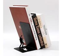 I-TOTAL®- Supporto per libri simpatico in metallo, fermalibri/reggilibri per scaffale/tavolo (CRUSHED)