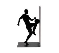 I-TOTAL®- Supporto per libri simpatico in metallo, fermalibri/reggilibri per scaffale/tavolo FOOTBALL