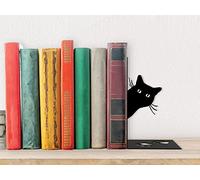 I-TOTAL®- Supporto per Libri Simpatico in Metallo, Fermalibri Reggilibri per Scaffale Tavolo Idea Regalo (CAT)