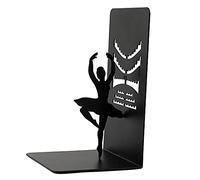 I-TOTAL®- Supporto per Libri Simpatico in Metallo, Fermalibri Reggilibri per Scaffale Tavolo Idea Regalo (BALLERINA)