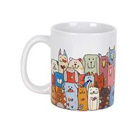 I-TOTAL® - Tazze da caffè in CERAMICA 300 ml/Tazza per caffè, the/Colazione, 300 ML, 10 x 8 x 12 cm (STAY PAWSITIVE)