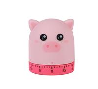 I-TOTAL® -Timer da Cucina analogico con ring finale a 360°, a Forma di Animale, Conto alla Rovescia 60 Minuti Allarme Rotante a Contaminuti da Cucina (PIGGY)