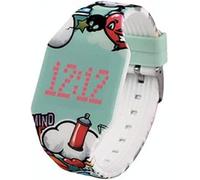 I-TOTAL - Touch Watch grafica GRAFFITI digital WATCH con led | Ultra piatto DIGITALE