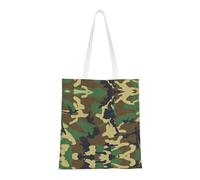 I totalizzatori militari verdi della stampa di camuffamento, borsa da spiaggia portatile, borse della drogheria riutilizzabili che comprano pieghevole con le borse delle borse