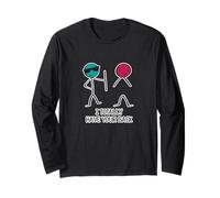 I Totally Have Your Back Funny Stick Figure Joke Humor Maglia a Manica