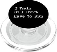 I Train So I Don't Have to Run Funny Martial Arts Citazione PopSockets PopGrip per MagSafe